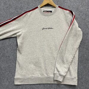 San Francisco Workshirts "Good Vibes" Sweatshirt Men's Size M Grey w/ Red & Blue